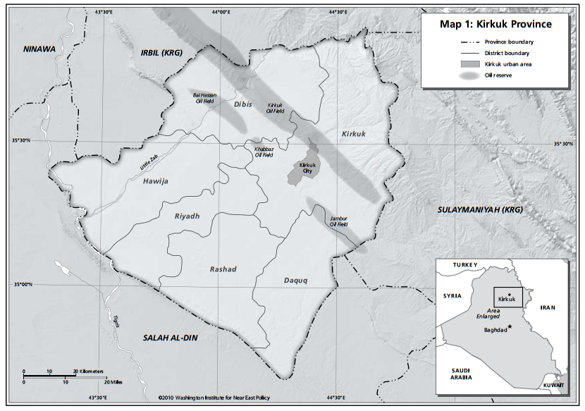 Changing the features and the names of places in the Province of kirkuk